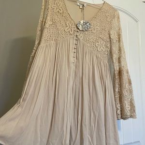 NWT Entro cream boho dress